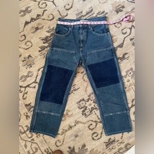 Rudy Jude Patchwork Utility Jeans, size 2